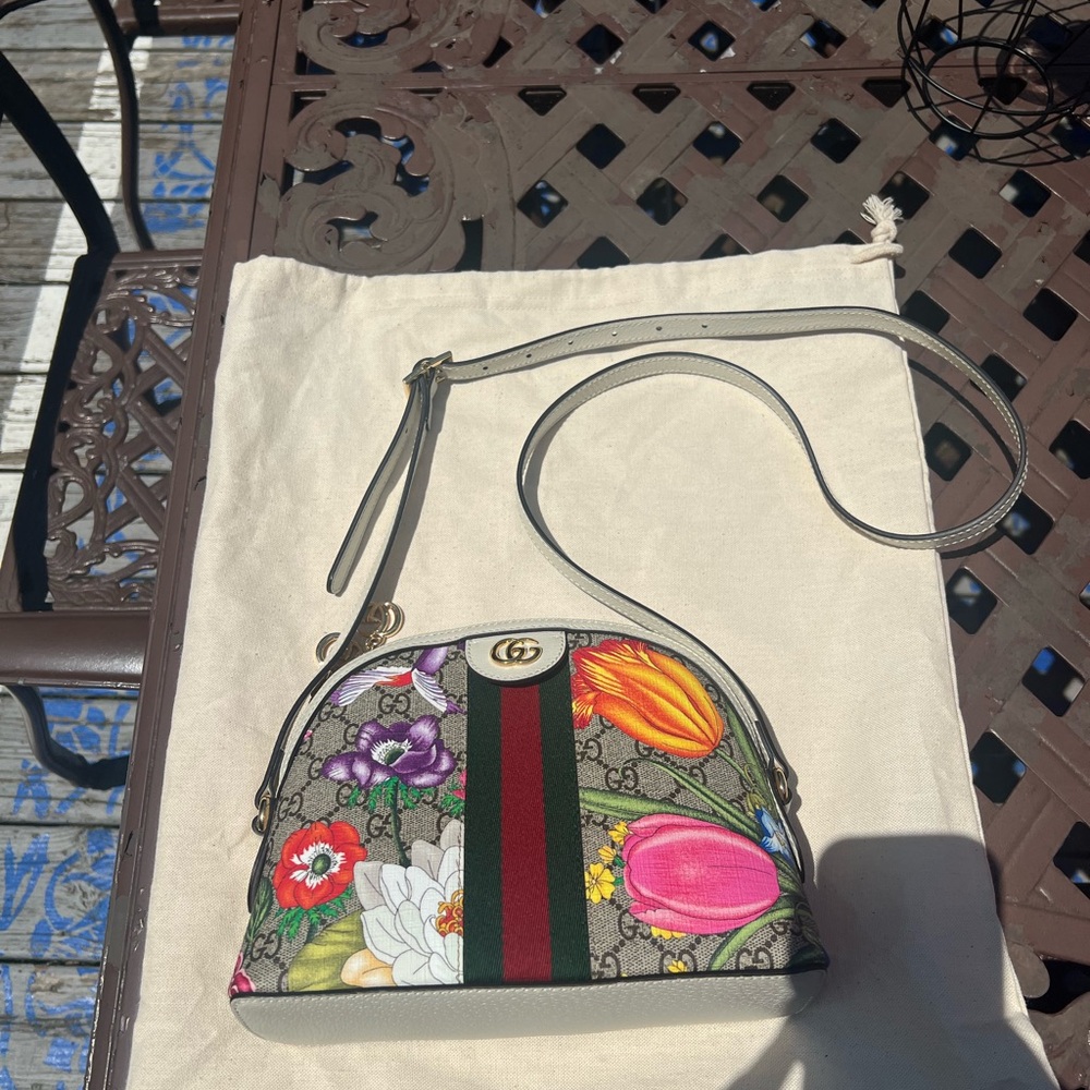 Floral GUCCI Shoulder Bag